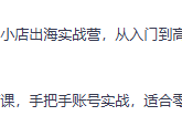 Tik Tok小店开店到实操运营全流程【能帮你节省6000学费】