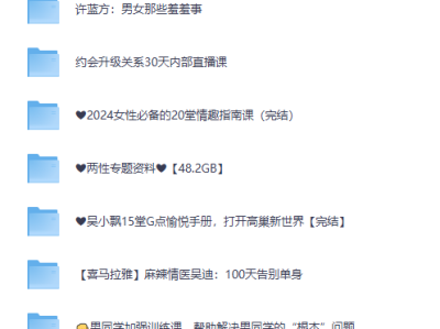 两性教育资料，欢迎自取！