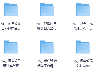 在某培训机构花了1980买来的《2026闲鱼虚拟项目实战教程》，且看且珍惜