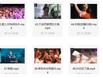 精选125首夜店dj车载mv 高清全1080p MP4/14g