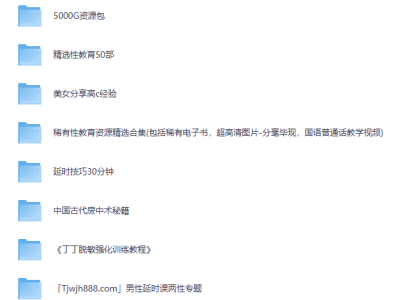 男性朋友必看延时技巧，脱敏技术【强生健体】共 282.4GB