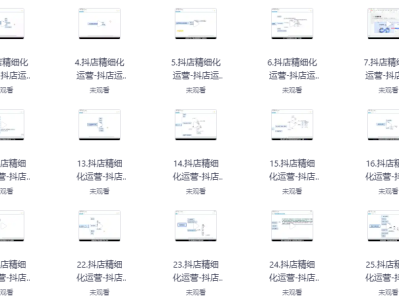 抖音：【精细化运营从开店到抖音运营，普通人最后的逆袭机会】