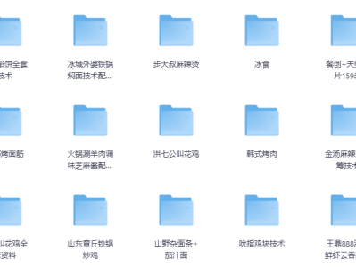 花了2.4万，全部买下来的小吃制作教程，适合小本创业学艺
